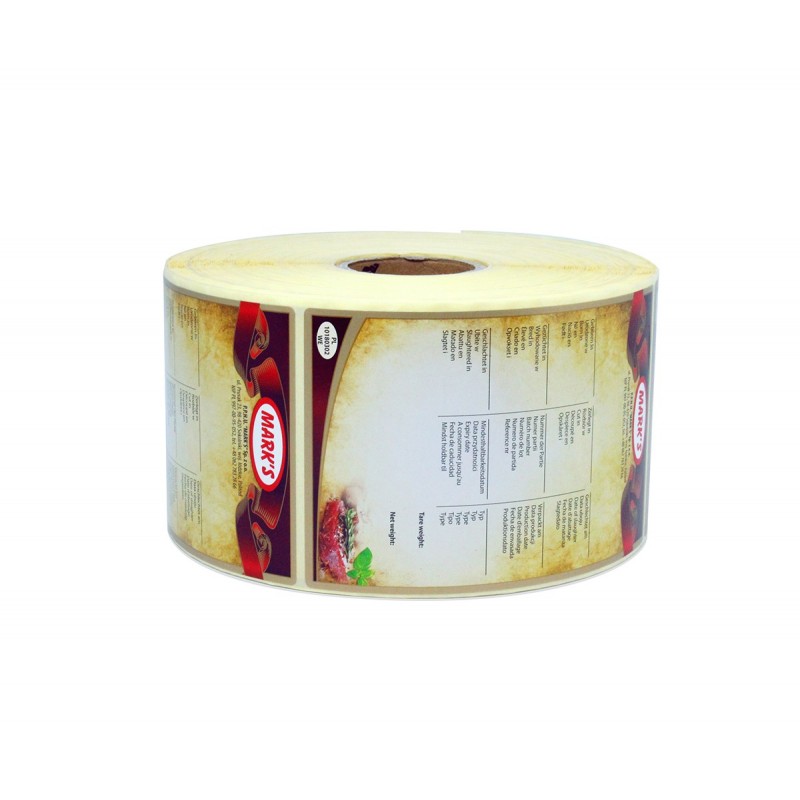 Etiketten 50x25 mm Halbmattdruck CMYK