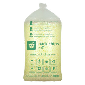 Verpackungschips aus Pflanzenstärke BIO 400l Gelb