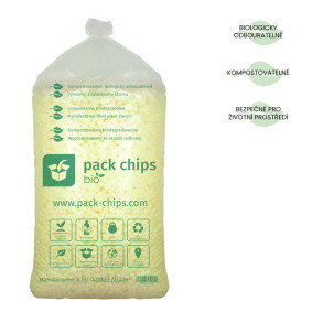 Verpackungschips aus Pflanzenstärke BIO 400l Gelb