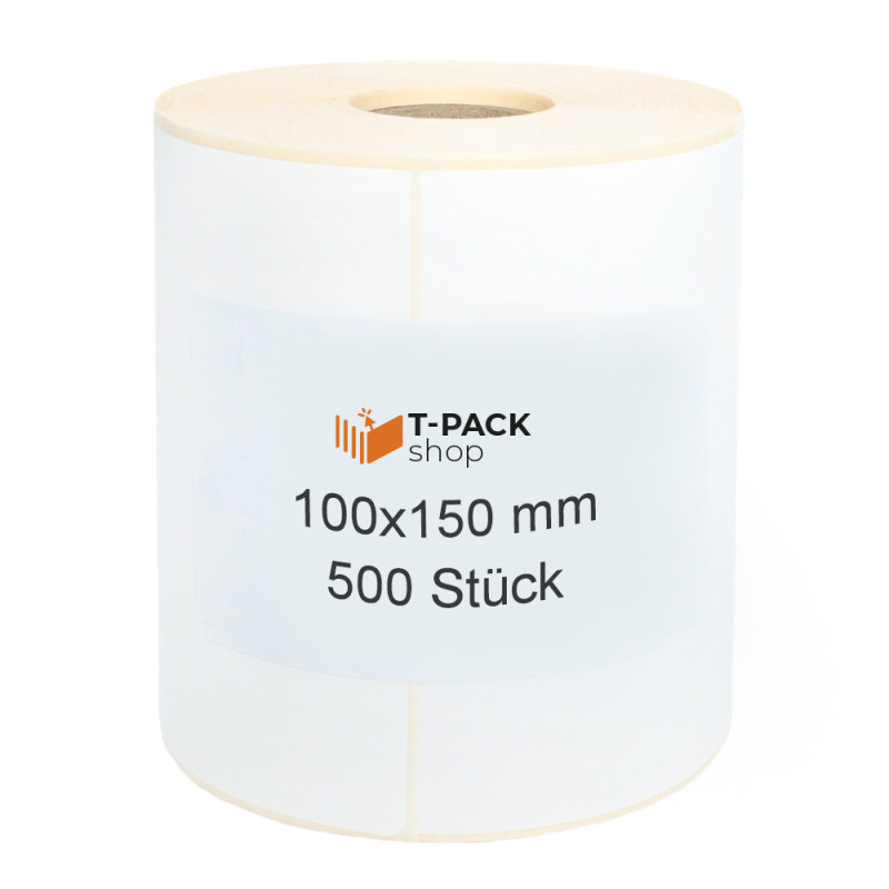 Thermotransfer Versandetiketten 100x150 500Stck 40mm PERFORATION