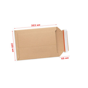 Umschlag aus Karton WPocket 250x353mm B4 braun