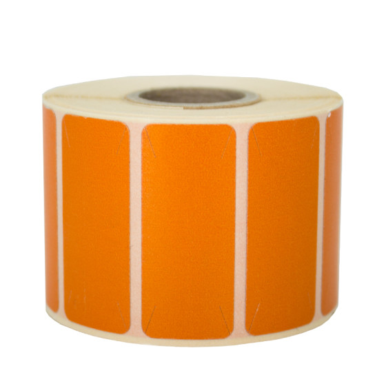 Opaque Thermoetiketten 35x15mm 19mm orange