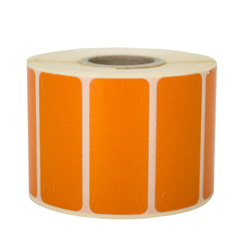 Opaque Thermoetiketten 30x15mm 19mm orange