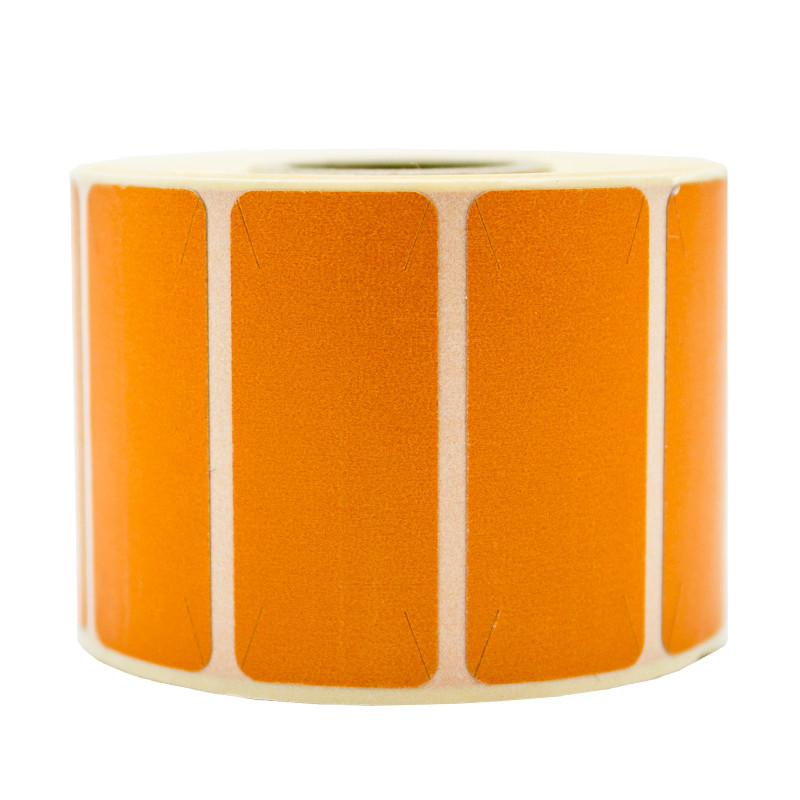 Opaque Thermoetiketten 30x15mm 19mm orange