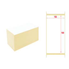 Versandetiketten, Leporello gefalzt Thermoetiketten 103 x 199 mm 1000Stck