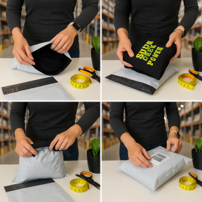 Folienversandtaschen Standard A4 350x260mm 50 Stk. Unbedruckt