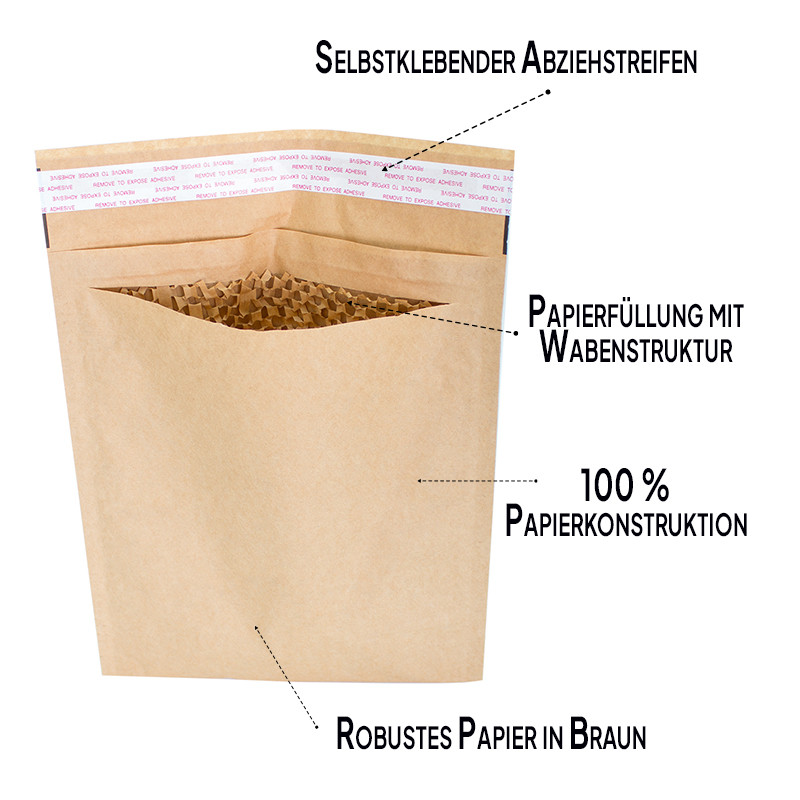 Luftpolsterpapier-Versandtaschen C3 315 x 445 mm