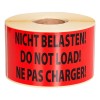 Warnetiketten NICHT BELASTEN! 70x140mm 500 Stck