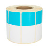 Thermoetiketten 70x30mm 1000Stck Hülsenkern 40mm weiß/blau