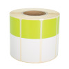 Thermoetiketten 70x30mm 1000Stck Hülsenkern 40mm weiß/hellgrün