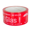 Bedrucktes Klebeband Vorsicht Glas! 60m