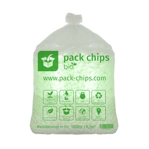 Verpackungschips Aus Pflanzenstärke BIO 100l Grün