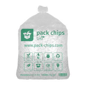 Verpackungschips aus Pflanzenstärke BIO 100l Weiß