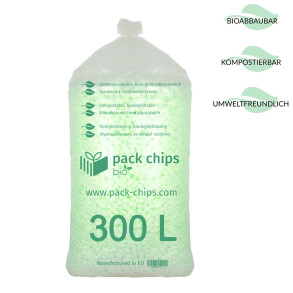 Verpackungschips aus Pflanzenstärke BIO 300l Grün