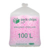 Verpackungschips aus Pflanzenstärke BIO 100l Rosa
