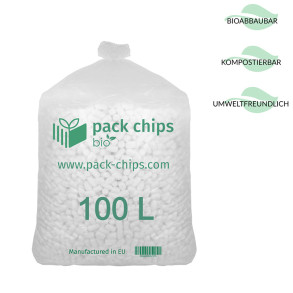 Verpackungschips aus Pflanzenstärke BIO 100l Weiß