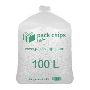 Verpackungschips aus Pflanzenstärke BIO 100l Weiß