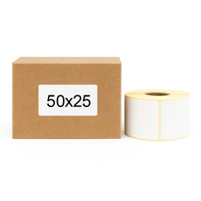 Thermoetiketten 50x25mm 2500Stck Hülsenkern 25mm