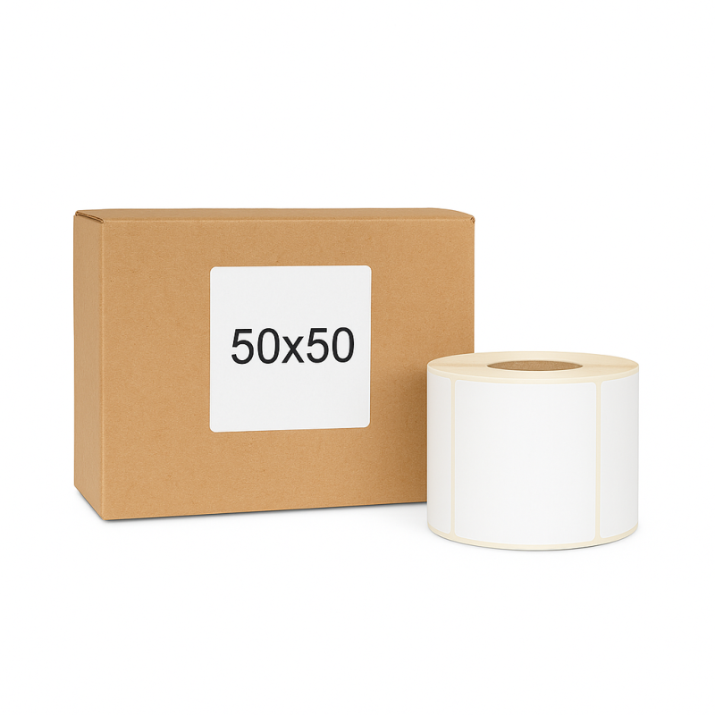 Thermoetiketten 50x50 1000Stck Hülsenkern 40mm