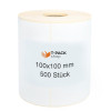 Thermotransferetiketten 100x100mm 500 Stück 40mm weiß