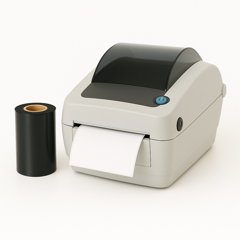 Thermotransfer-Etiketten weiß 80x40 2000Stück Hülsenkern 25mm