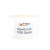 Thermotransfer-etiketten 60x40mm 1000Stck Hülsenkern 40mm