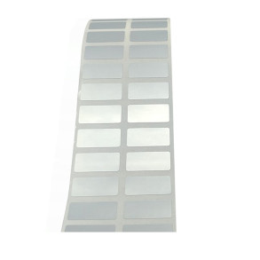 1000 Polyester Etiketten, silber, 20 x 10 mm Thermotransfer-Etiketten