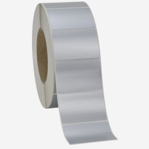 Vinyl-Thermotransferetiketten 50x30mm Silber, 1000 Stück