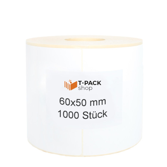 Thermotransfer-etiketten 60x50mm 1000Stck Hülsenkern 40mm Thermotransfer-etiketten 60x50mm 1000Stck Hülsenkern 40mm