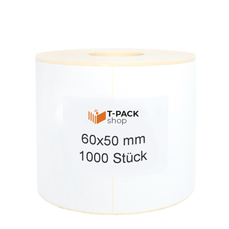 Thermotransfer-etiketten 60x50mm 1000Stck Hülsenkern 40mm