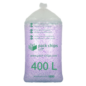 Verpackungschips aus Pflanzenstärke BIO Premium 400l Lavender