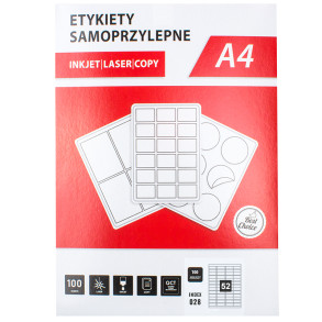 Etiketten 52,5x21,2mm 5200Stck DIN A4