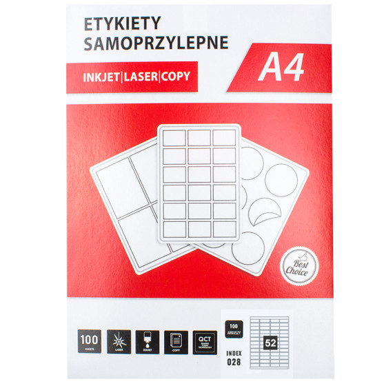 Etiketten 52,5x21,2mm 5200Stck DIN A4 Etiketten 52,5x21,2mm 5200Stck DIN A4