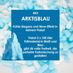 Arktisblau - Verpackungschips Aus Pflanzenstärke BIO 200l