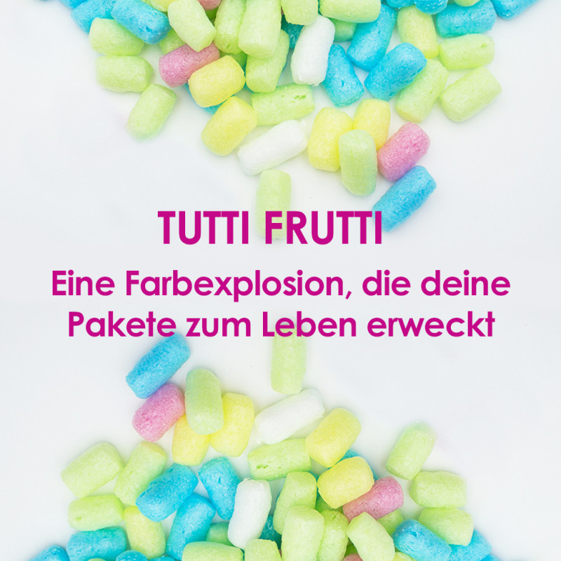 Tutti Frutti – Verpackungschips aus Pflanzenstärke BIO 500 l