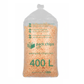 Verpackungschips aus Pflanzenstärke BIO 400l Orange