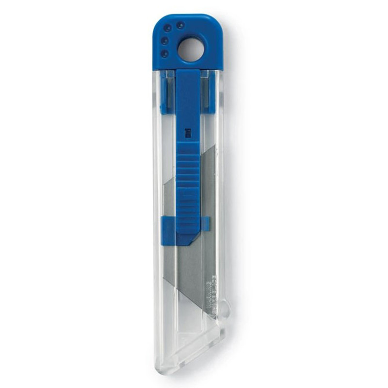 Transparentes Cuttermesser mit automatischem Sicherheitsrückzug