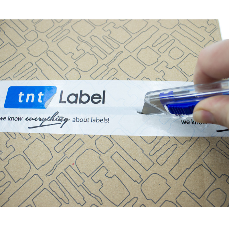 Transparentes Cuttermesser mit automatischem Sicherheitsrückzug