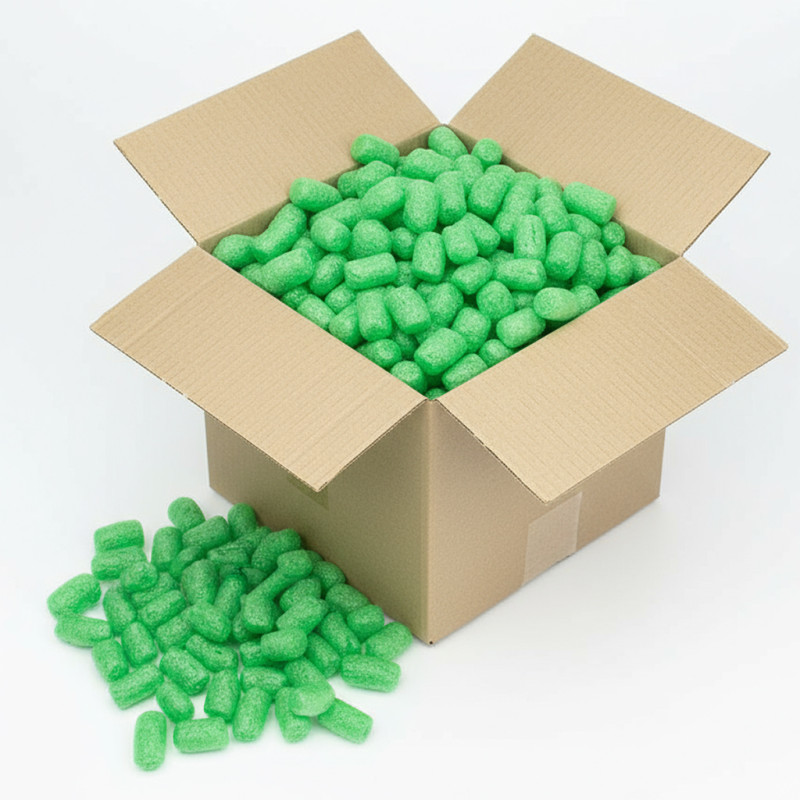 Verpackungschips aus Pflanzenstärke BIO 400l Waldgrün