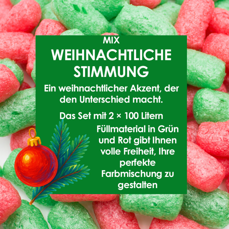 Weihnachtliche Stimmung - Verpackungschips Aus Pflanzenstärke BIO 200l
