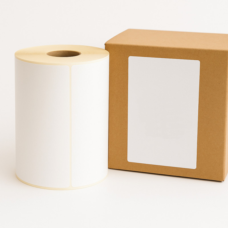 Thermoetiketten 103x199mm 250 Stück Hülsenkern 25mm weiß