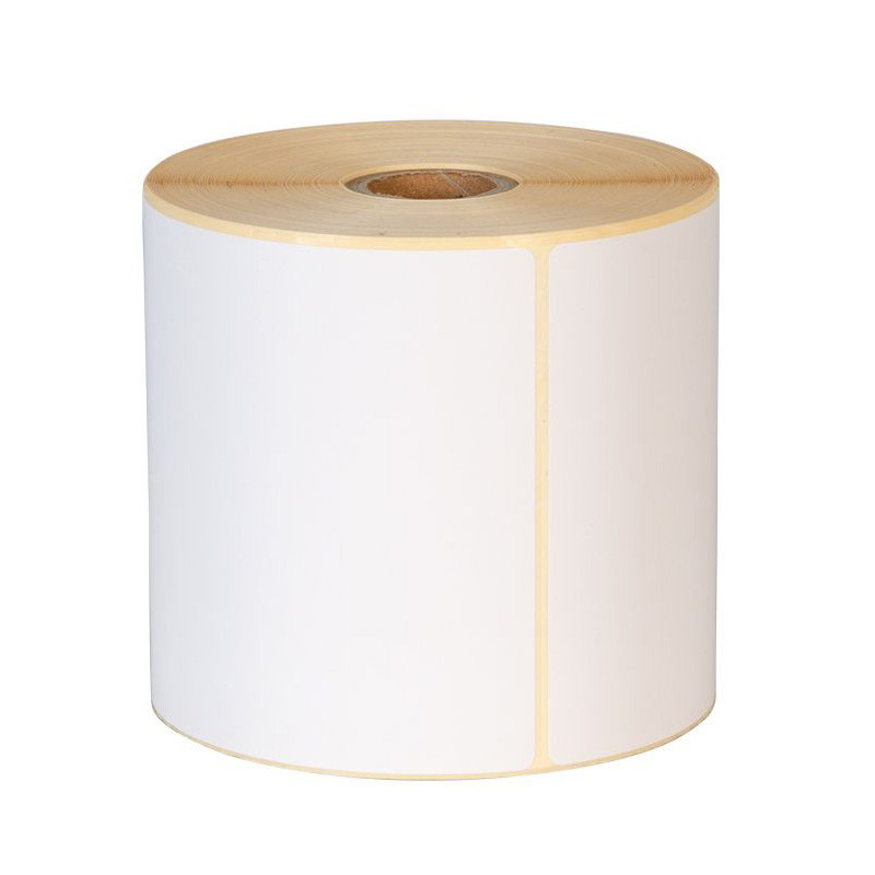 Thermoetiketten 100x150mm 300 Stück Hülsenkern 25mm weiß Perforation