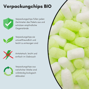 Pistazieneis - Verpackungschips Aus Pflanzenstärke BIO 200l