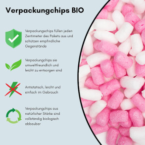 Zuckerwatte – Verpackungschips aus Pflanzenstärke BIO 200 l