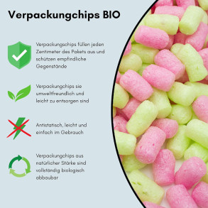 Saftige Wassermelone – Verpackungschips aus Pflanzenstärke BIO 200 l
