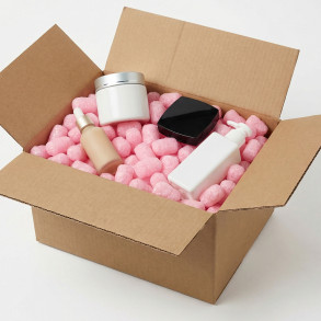 Verpackungschips aus Pflanzenstärke BIO 100l Rosa