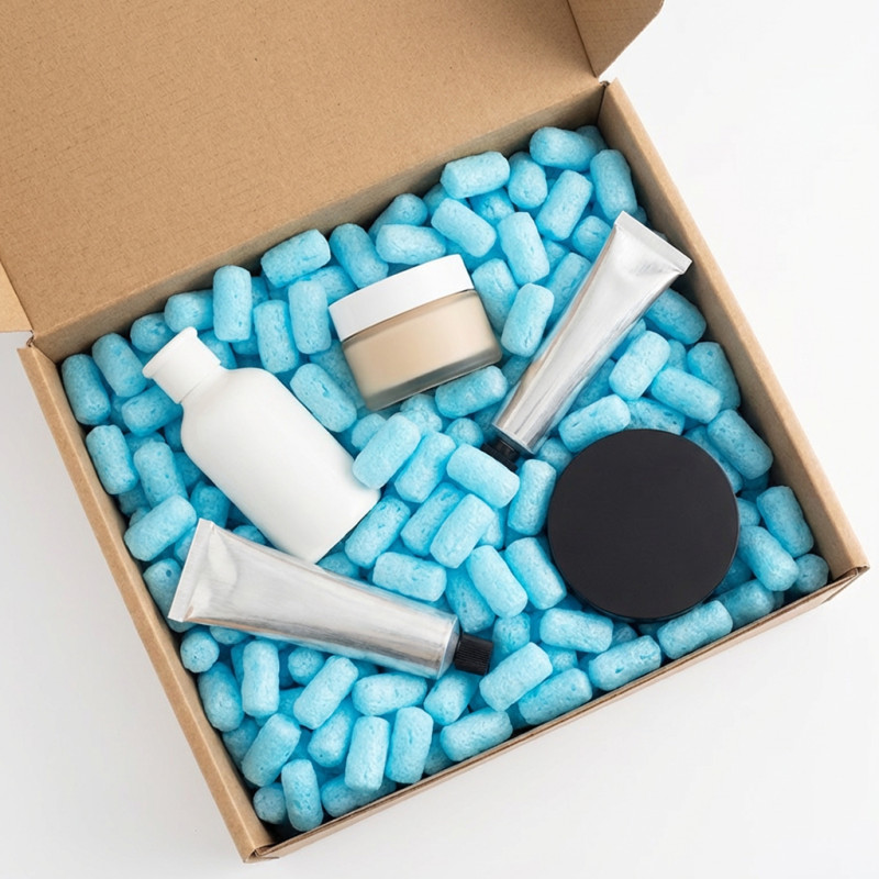 Verpackungschips aus Pflanzenstärke BIO 100l Blau