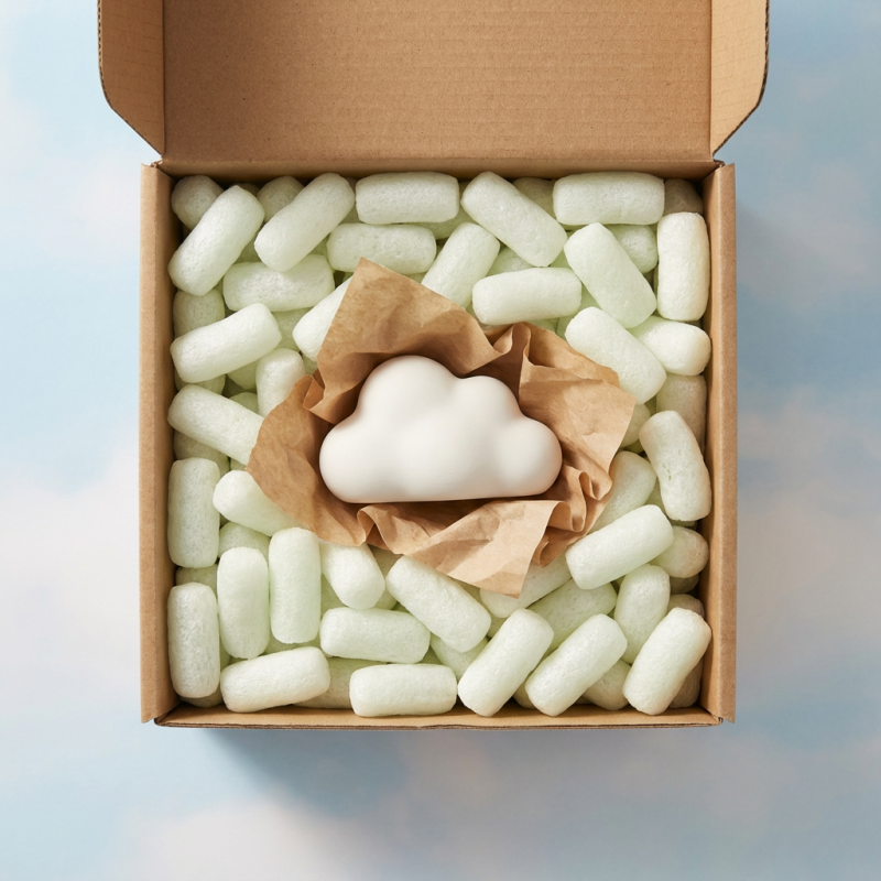 Verpackungschips aus Pflanzenstärke BIO 400l Wölkchen