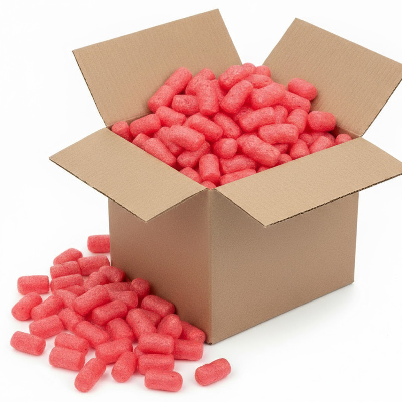 Verpackungschips aus Pflanzenstärke BIO 100l Rot