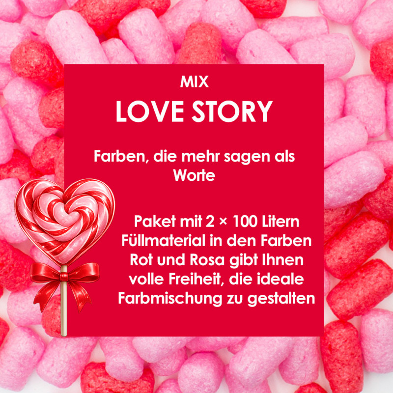 Love Story - Verpackungschips Aus Pflanzenstärke BIO 200l